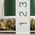 thumbnail image 7 of Well Woven Lolly Kenzo Retro Geometric Pattern Yellow Grey 3'11" x 5'3" 3D Texture Shag Area Rug, 7 of 7