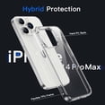 thumbnail image 2 of JETech Case for iPhone 14 Pro Max 6.7-Inch, Shockproof Phone Bumper Cover, Anti-Scratch Clear Back (Clear), 2 of 6