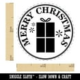 thumbnail image 2 of Merry Christmas Holiday Gift Self-Inking Rubber Stamp Ink Stamper - Lime Green Ink - Mini 1/2 Inch, 2 of 7