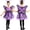 Purple, variant on Joyfy Butterfly Costume for Toddler Girls, Orange Wings Headdress Set for Halloween Party, Ages 3-4
