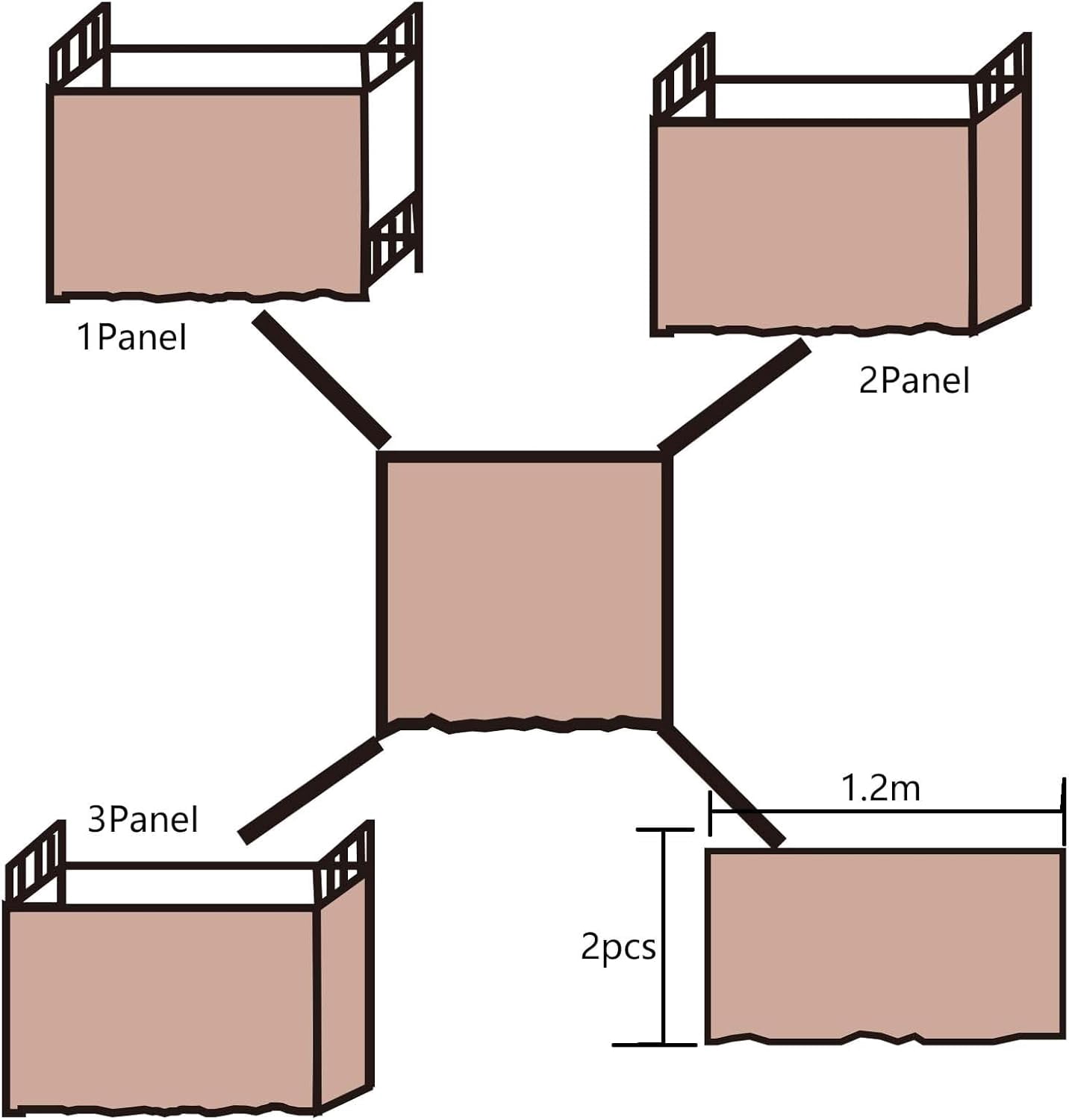 CAILDANL 2 Panels, Stars Galaxy Student Kids Bunk Bed Curtain Room Blackout Decorative Dorm Room Privacy Protection Canopy