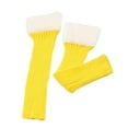 thumbnail image 3 of CFMIURAN Knit Winter Leg Warmers for Women Extra Long Warm Winter Socks for Women Dance Yoga 80s Accessories Yellow, 3 of 3