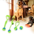 thumbnail image 3 of Juguete de cuerda para perros, masticadores agresivos, juguete para masticar, duradero, resistente al desgaste, nudo de bola Molar, cuerda, juguete Verde Fernando Nudo de cuerda para masticar, 3 of 8