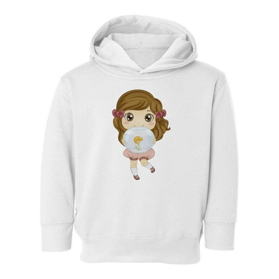 Girl With A Pet Fish Hoodie Toddler -Image by Shutterstock,  4 Toddler