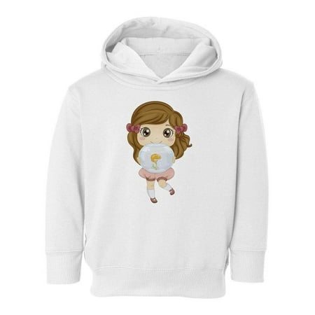 Girl With A Pet Fish Hoodie Toddler -Image by Shutterstock, 2 Toddler