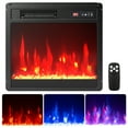 thumbnail image 1 of Gymax 18'' Electric Fireplace Insert w/Remote Control Adjustable Flame Color Brightness, 1 of 10
