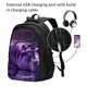 thumbnail image 2 of Disketp Purple Hippo In Water Mochila de Viaje Estampada para Laptop con Puerto de Carga USB, Mochila Impermeable para Computadora – Regalo para Hombres y Mujeres, 2 of 7