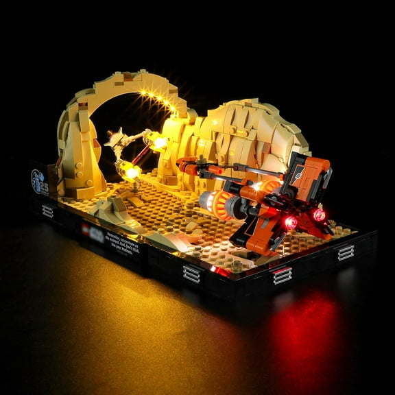 LED Light Kit for Lego 75380 Mos ESPA Podrace Diorama Set, Compatible with Lego 75380 Building Blocks Model(Not Include Blocks Set)