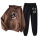 thumbnail image 1 of Puntoco Sudadera Con Capucha Para Mujer Sudadera De Manga Larga Con Bolsillo Pantalones De Moda Para Mujer Conjunto De Sudadera Estampada Liquidación Puntoco Puntoco-564, 1 of 2