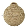 thumbnail image 3 of DecMode 14" Handmade Woven Brown Seagrass Vase, 3 of 7