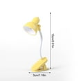 thumbnail image 4 of Baohd Lampe de Lecture Clip Réglable Mini Lampe de Table de Bureau Alimenté par Batterie Camping Pince Portable Veilleuse, Rose Rouge Jaune 10B, 4 of 6