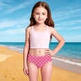 thumbnail image 2 of Toddler Girl's Bikini Sets Two Piece Swimsuit UPF 50+ Sun Rash Guard And Swim Shorts For Beach Pool Summer Swimwear Size 3-4T, 2 of 8