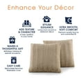 thumbnail image 6 of Cheer Collection Faux Fur Throw Pillows 20" x 20", Set of 2 - White, 6 of 6