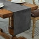 thumbnail image 1 of Granjero Gordo 1 mantel largo gris oscuro para mesa de té, mantel decorativo para banquetes festivos, 180 x 35 cm, 1 of 4