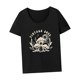thumbnail image 5 of Camiseta para mujer con cuello redondo, ropa deportiva, disfraz suave, camiseta básica para ir de compras M, 5 of 7