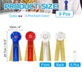thumbnail image 2 of Uxcell 9 Pcs Award Ribbons, 1st 2nd 3rd Place Winner Prize Ribbon for Competition Sports Event, Blue Red White, 2 of 7