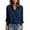 C-Navy313, variant on DHFJKG Women's Dress Shirts Long Sleeve Loose Fit Solid Color Stretchy Soft Button Down Collared Shirts Classic Tops