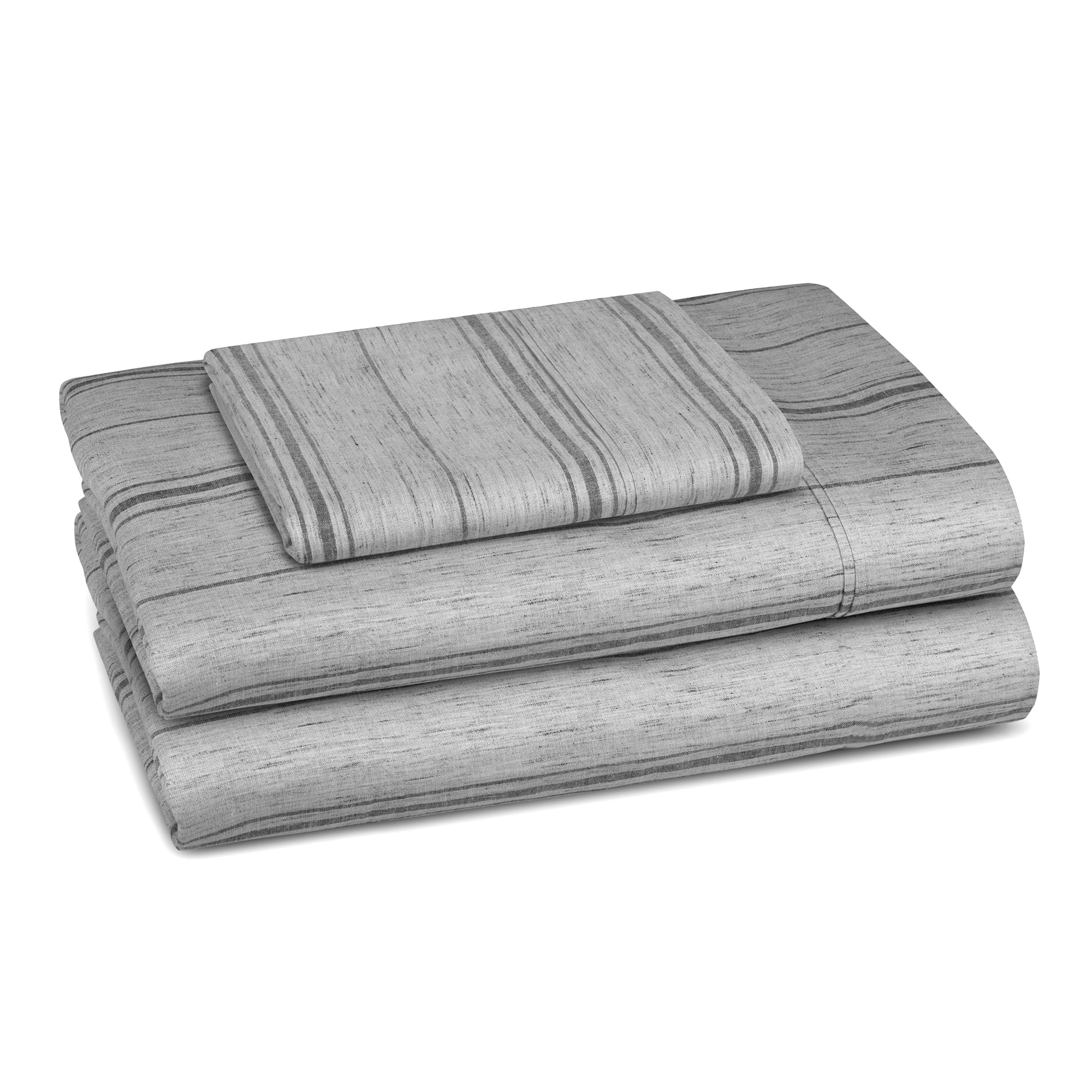 Trident Twin Size Sheets Set, 3 Piece Set, 1 Flat Sheet, 1 Fitted Sheet