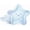 Blue, variant on Baby Blue Star Shaped Plates Disposable Paper Plate For Boy Galaxy Birthday Party Decorations Colorful Tableware Smiling Sparkle Kawaii Blue Baby Shower Decor Gender Reveal Pack Of 24