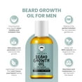 thumbnail image 6 of Beard Growth Oil for Men's Beard Care - Beard Grower, Facial Hair Growth Thickener For Curly/Coily Beard, 100% Natural & Fragrance-free 2 oz, 6 of 7