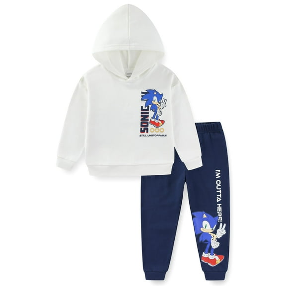 SEGA Sonic the Hedgehog Pullover Hoodie and Pants Set (Boys), 2 Piece Set, Sizes 4-7