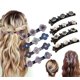 thumbnail image 1 of Pinzas para el cabello trenzadas - Pinzas para el cabello trenzadas con piedras de cristal brillantes, pinzas para el cabello trenzadas para mujeres, pinzas para el cabello trenzadas con piedras de cr, 1 of 8