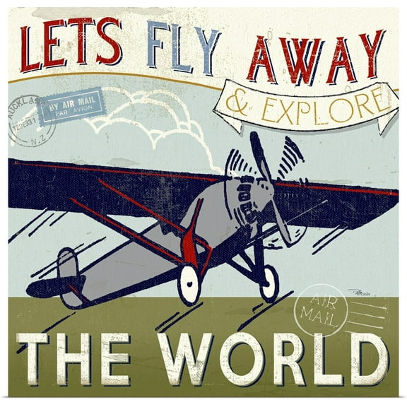 Great BIG Canvas | Rolled Pela Studio Poster Print entitled Let's Travel II