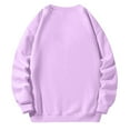 thumbnail image 4 of Lumtrix Oversized Sweatshirts for Women No Hood Crewneck Loose Fit Fleece Pullover Tops Fashion Fall Clothes 2026 Purple XL, 4 of 5