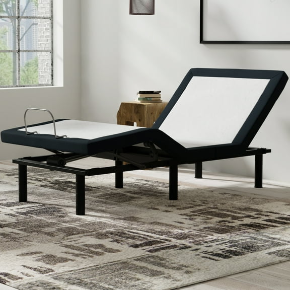 Twin Xl Base With Massage, Zero , Foldable Design Adjustable Bed Base: Led Night , 12 In Legs