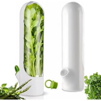 LQQBOX Herb Saver for Refrigerator, Herb Saver Pod, Fresh Herb Keeper for Cilantro, Mint, Parsley, Asparagus, Keeps Greens Fresh for 2-3 Weeks (2PCS)