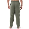 thumbnail image 5 of LEKWK Lounge Pants for Men Casual Pajama Bottoms Soft Sleepwear Elastic Waist with Drawstring Lightweight Relaxed Fit Yoga Joggers for Everyday Home Wear Army Green XXL, 5 of 7