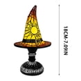 thumbnail image 3 of Qocolcyl Halloween Decor Witch Hat Lamp Gift,LED Halloween Night Light Table Decorations for Home Indoor,Handcrafted Retro Resin Witchy Decor for Shelf Mantel,Gothic Party Home Decoration (USB Power), 3 of 7