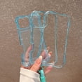 thumbnail image 3 of Dteck Clear Case for iPhone 16e,Shockproof TPU+PC 3-Layer Military Grade Protection Case Anti-Yellowing Back with Wrist Strap for iPhone 16e,Blue, 3 of 6