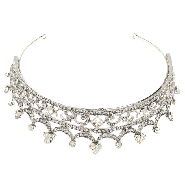 Mujeres Tiara Rhinestone Girl Diadema Banda cabello Accesorios cabello Colco Tiara del pelo