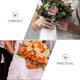 thumbnail image 4 of WORGEOUS 1 set de novia de novia de novia de boda bouquet mango de flores decoración de la espuma floral, 4 of 9