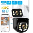 thumbnail image 1 of Cámara de seguridad inalámbrica 4K de 8MP para exteriores, lente Dual, pantalla Dual, detección humana AI, seguimiento automático, PTZ, cámara de vigilancia Wifi, aplicación iCSee, 1 of 3