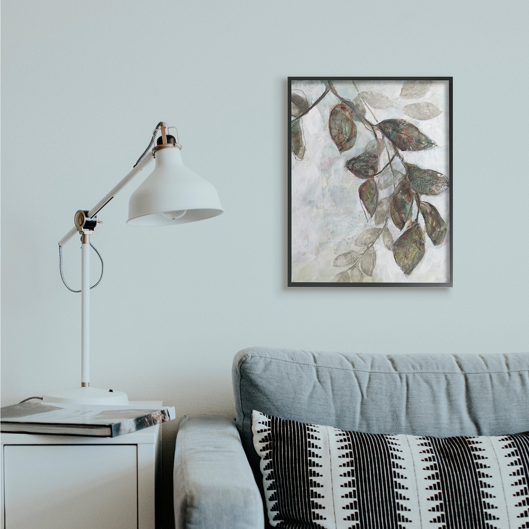 Stupell Industries Dark Brown Tree Branches Abstract Sketch Leaves Black Framed, 24 x 30, Design by Jennifer Goldberger