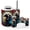 Color 2, variant on Bathroom Accessory Set 6 Piece with Black Stained Glass Roses Gothic Dragon Magical Fantasy Toothbrush Holder, Soap Dispenser, Soap Dish, Trash Can with Lid, Toothbrush Cup, Toilet Brush Holder