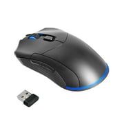 onn Rechargeable Wireless Gaming Mouse with LED Lighting, 8 Programmable Buttons