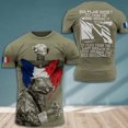 thumbnail image 1 of t-shirt à Imprimé Drapeau Français 3d, Procédé flexible, Style de Rue, Manches Courtes, Haut pour Homme, 1 of 5