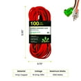 thumbnail image 2 of GoGreen Power GG-13700 - Rallonge Extérieure 16/3 100 Pieds SJTW - Extrémité Lumineuse, 2 of 5