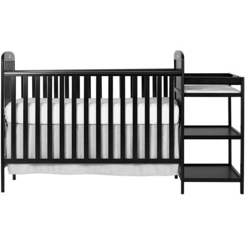Dream On Me Anna 4 In 1 Convertible Crib And Changer Black