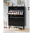 thumbnail image 1 of Yiwa Space-Saving Shoe Rack, Modern MDF Freestanding Cabinet with 2 Doors and 3 Drawers for Entryway Storage, 1 of 7