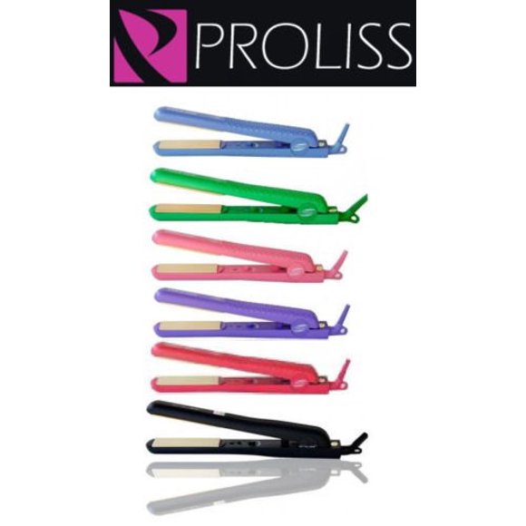 Proliss NIB & AUTHENTIC Infusion Colorful Ceramic Hair Straightener Flat Iron (Red)