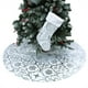 thumbnail image 2 of Falda del árbol de Navidad del copo de nieve -120 cm Faldas grandes del árbol de Navidad con calcetín de Feliz Navidad para la fiesta de Feliz Año Nuevo Decoraciones navideñas Adornos Ofspeizc 221148-2, 2 of 6
