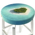 thumbnail image 3 of Haiem Paradise Island Cushion Round Bar Chair Seat Cover Bar Chair Cushion Covers Elastic Washable Bar Chair Cover,Protects from Scratches and Stains-14 inch, 3 of 7