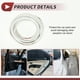 thumbnail image 3 of Unique Bargains 1 Pcs Tira Protectora de Borde de Puerta de Coche Ajustable 5m/16.4ft Blanca EPDM, 3 of 7