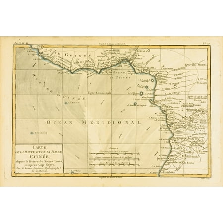 Map Of Guinea Circa1760 From Atlas De Toutes Les Parties Connues