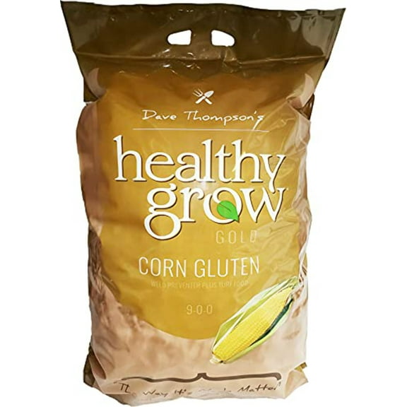 Healthy Grow Gold Corn Gluten Weed Preventer Plus Turf Food, 9-0-0, 30-Pounds