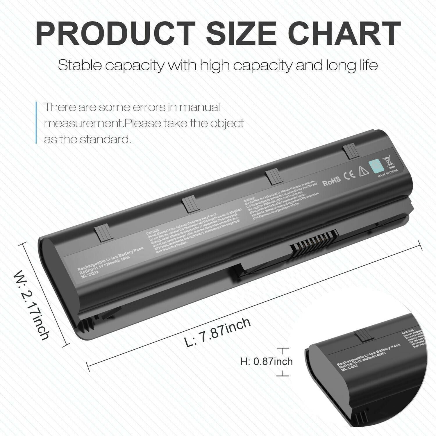 Chinoket 5200mAh Laptop-Akku Für HP G62, Pavilion G6/G7, CQ42 & Mehr – Modell MU06/MU09